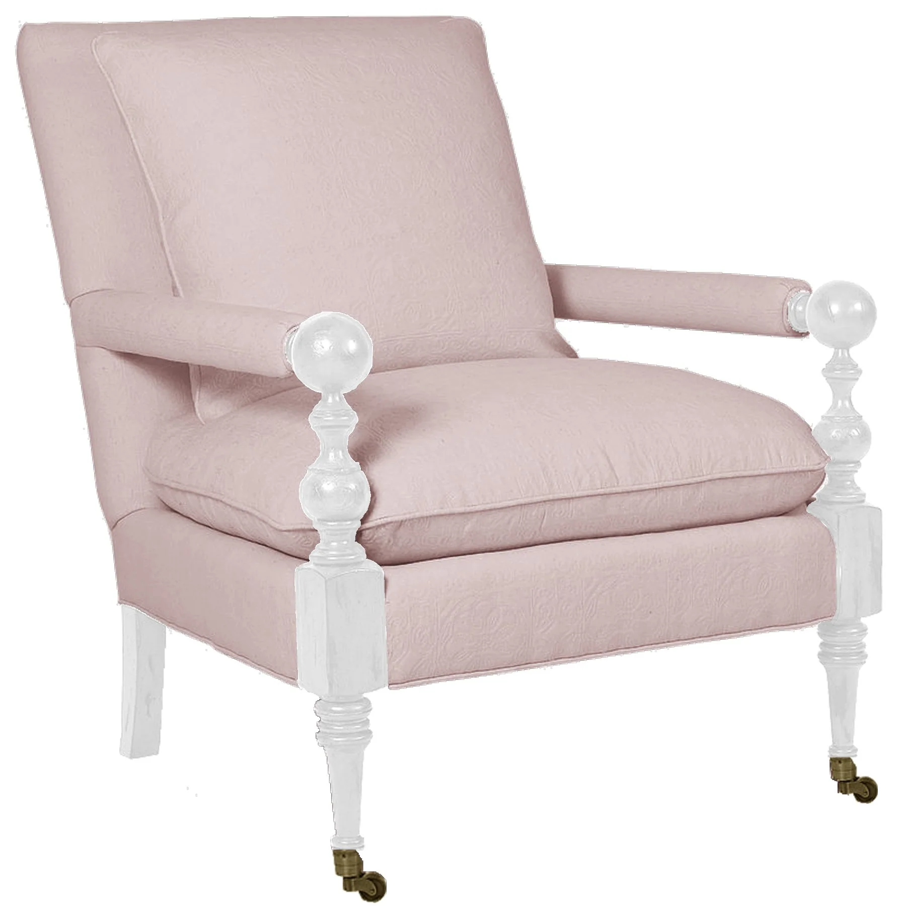 Banyon Lounge Chair in "Stain Resistant Ivory" - Image 4