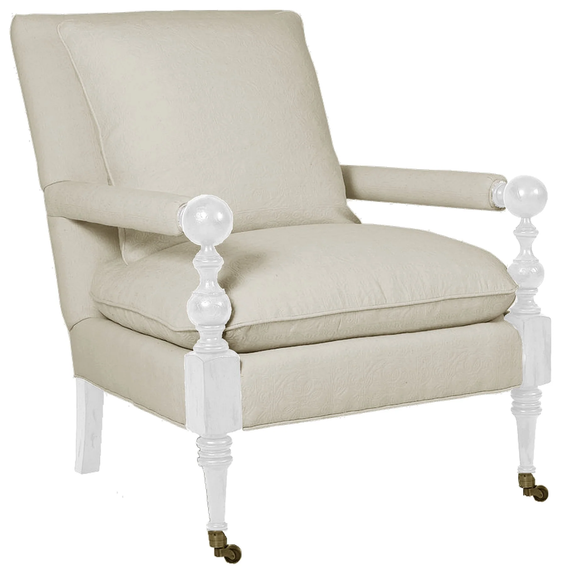 Banyon Lounge Chair in "Stain Resistant Ivory" - Image 9