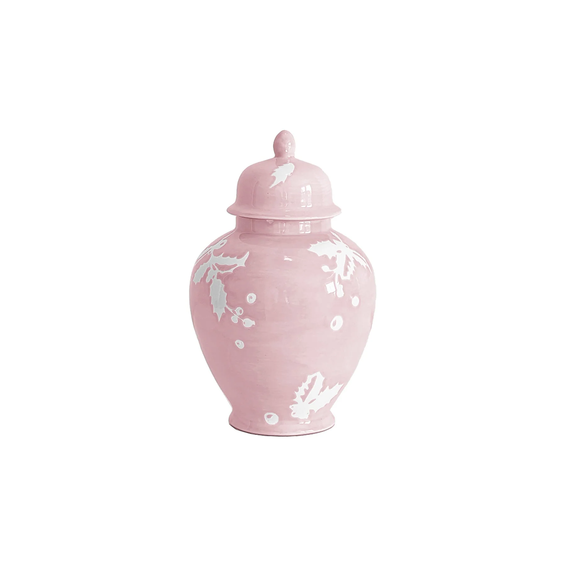 Deck the Halls Ginger Jars in Cherry Blossom Pink - Image 3