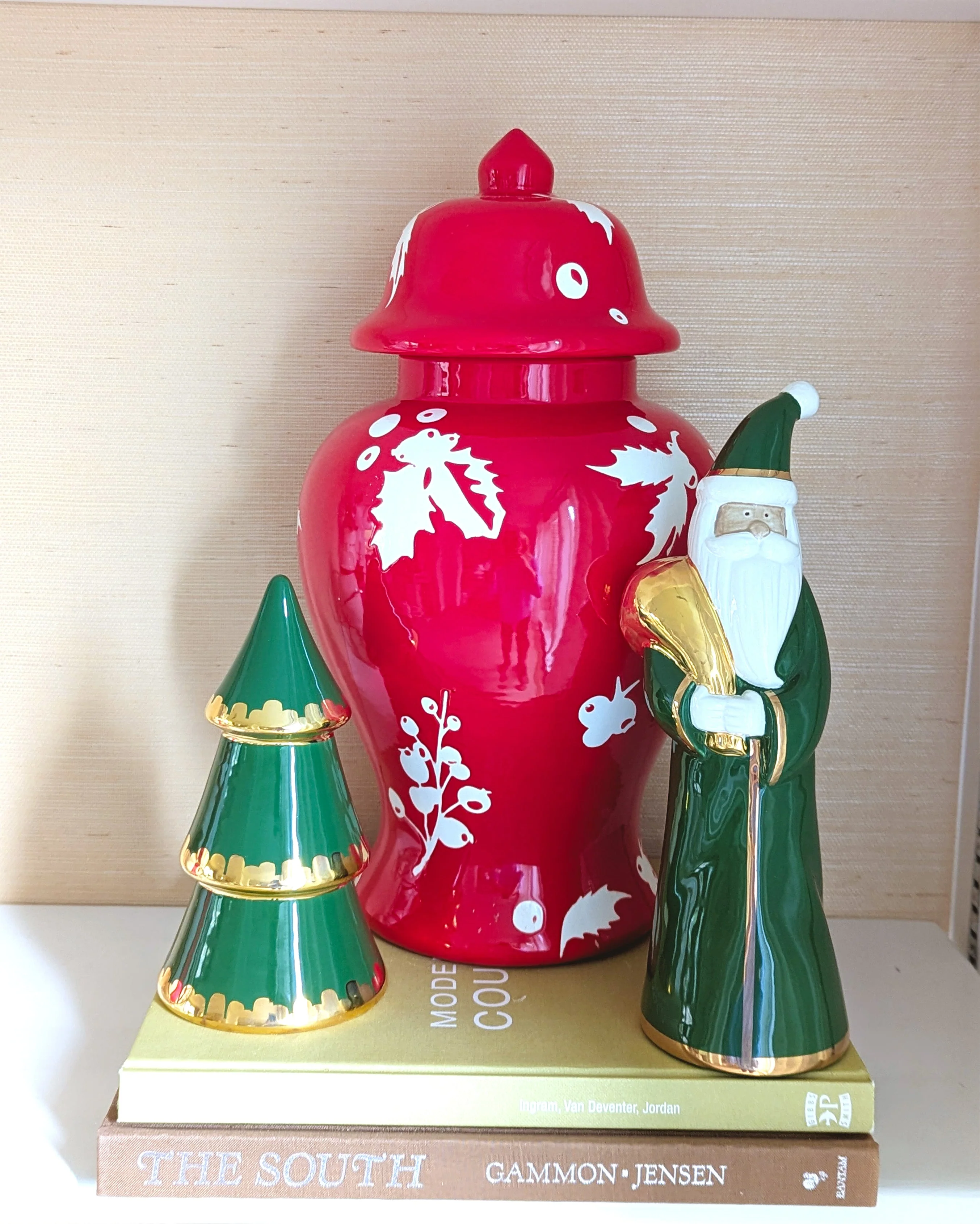 Deck the Halls Ginger Jars in Moss Green - Image 5