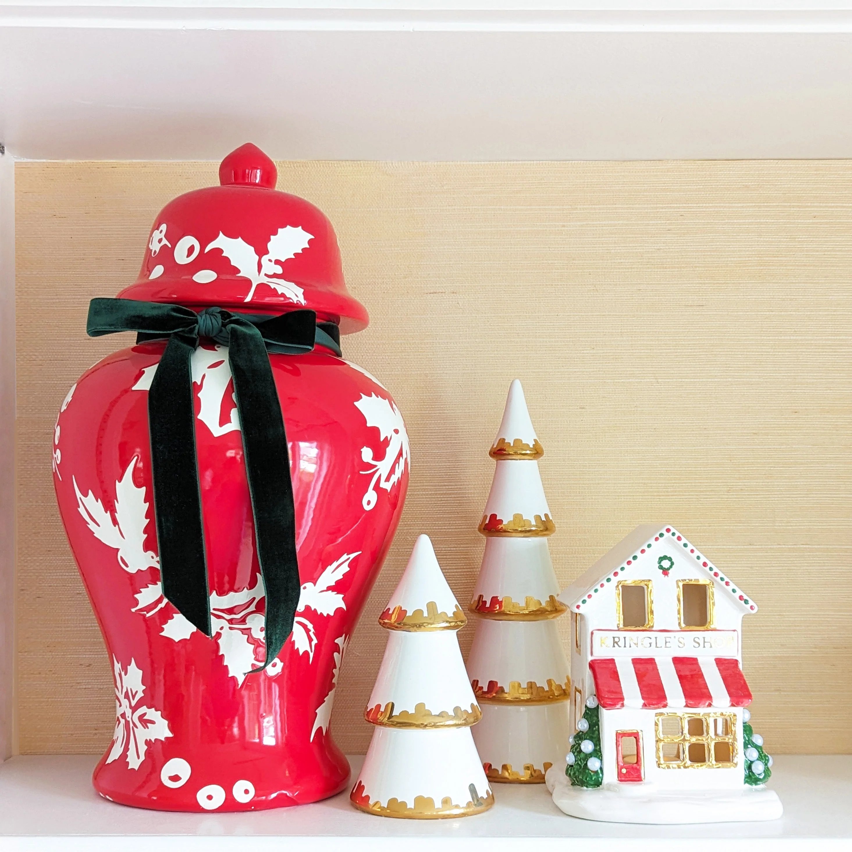 Deck the Halls Ginger Jars in Navy Blue - Image 5