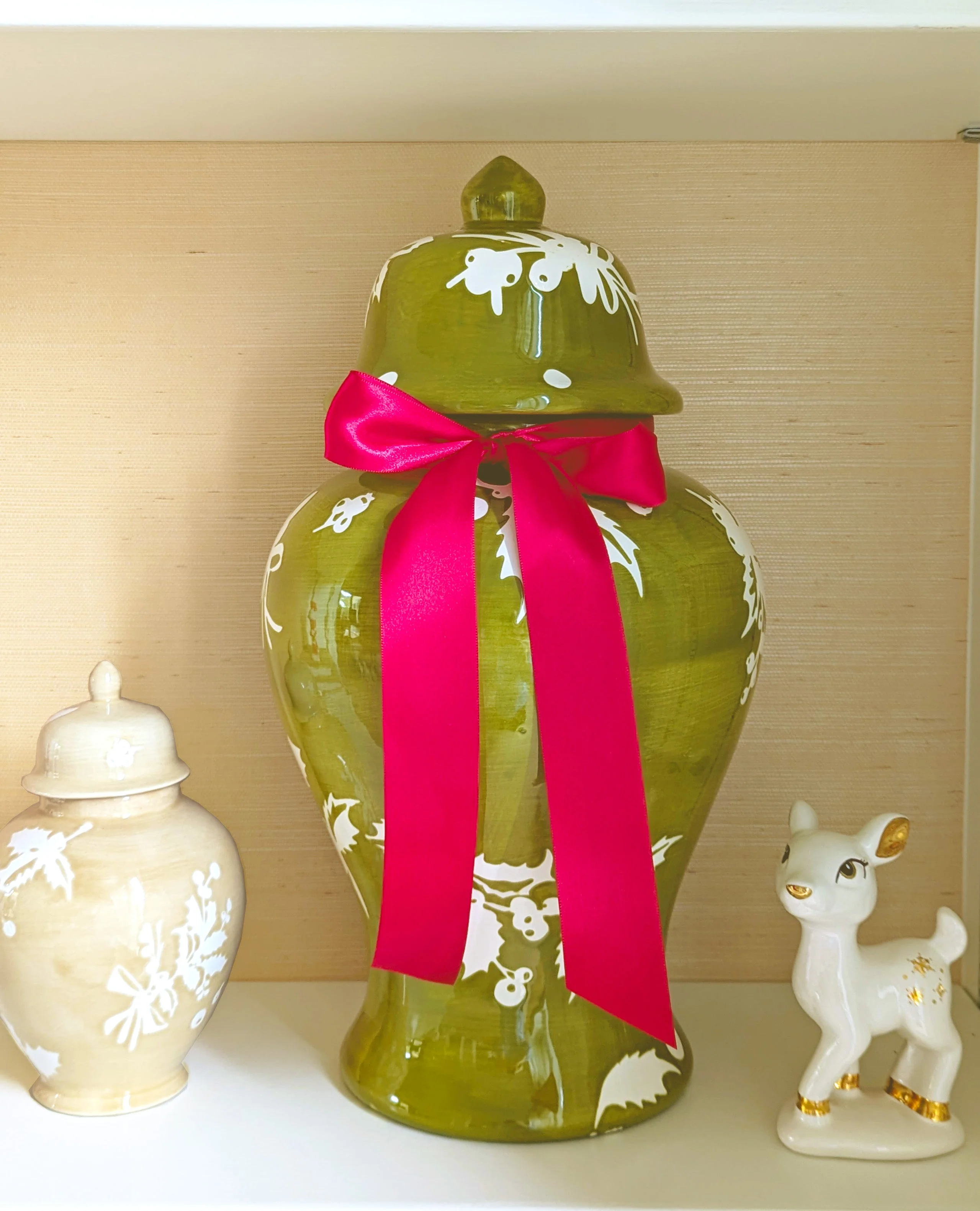 Deck the Halls Ginger Jars in Red - Image 9