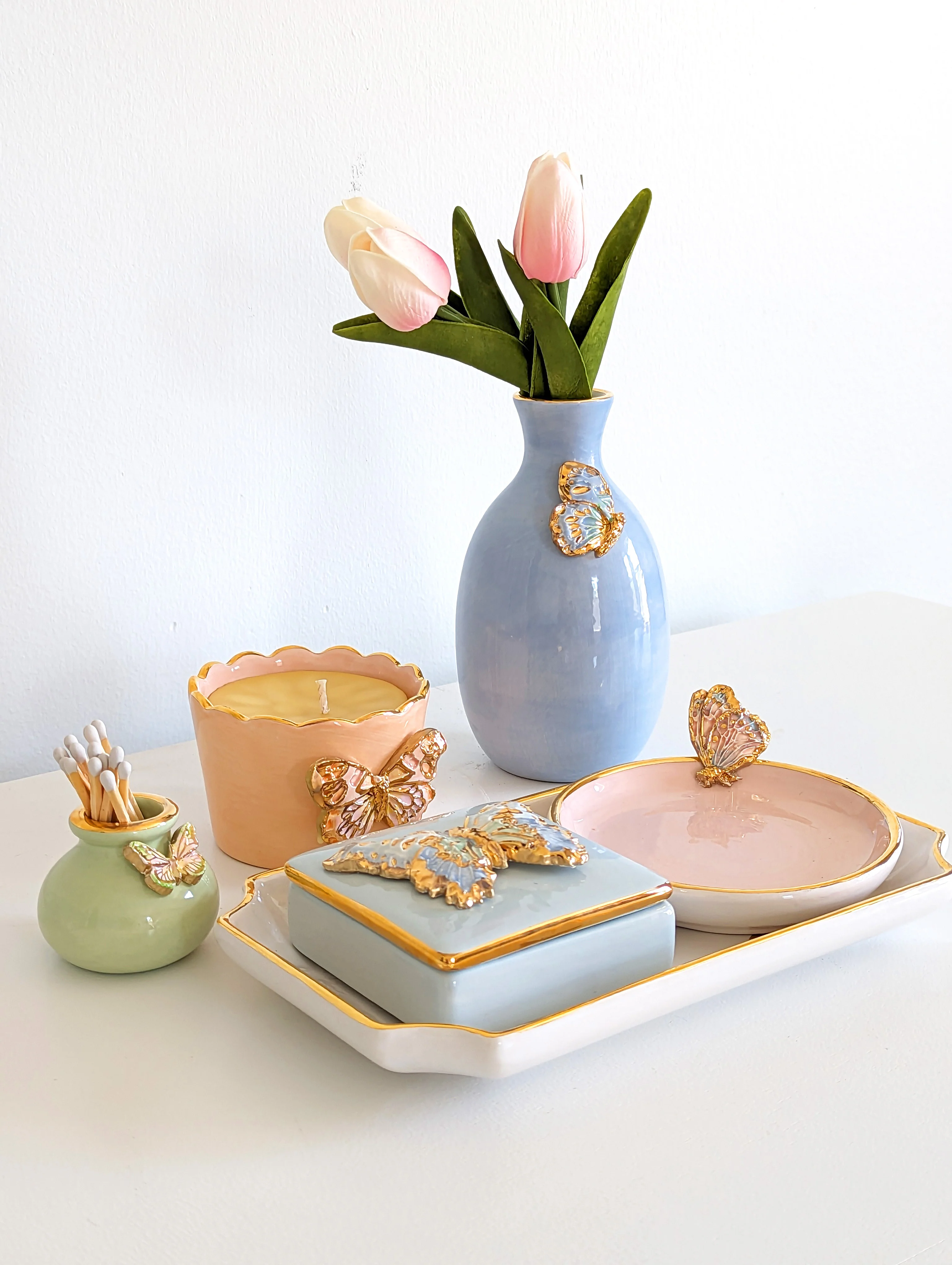 Gilded Butterfly Ring Dish - Image 3