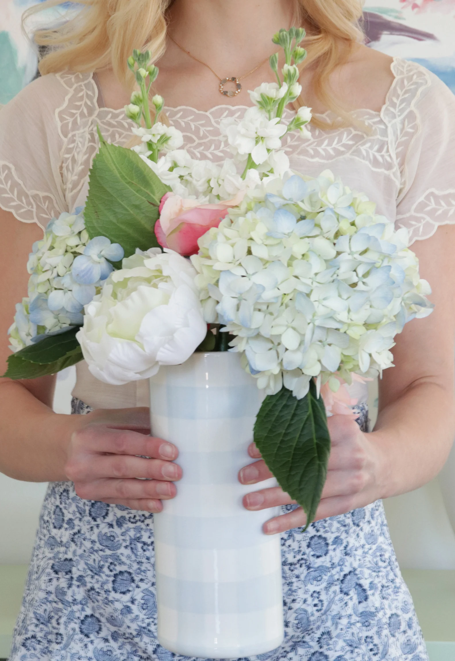 Gingham Column Vase - Image 12