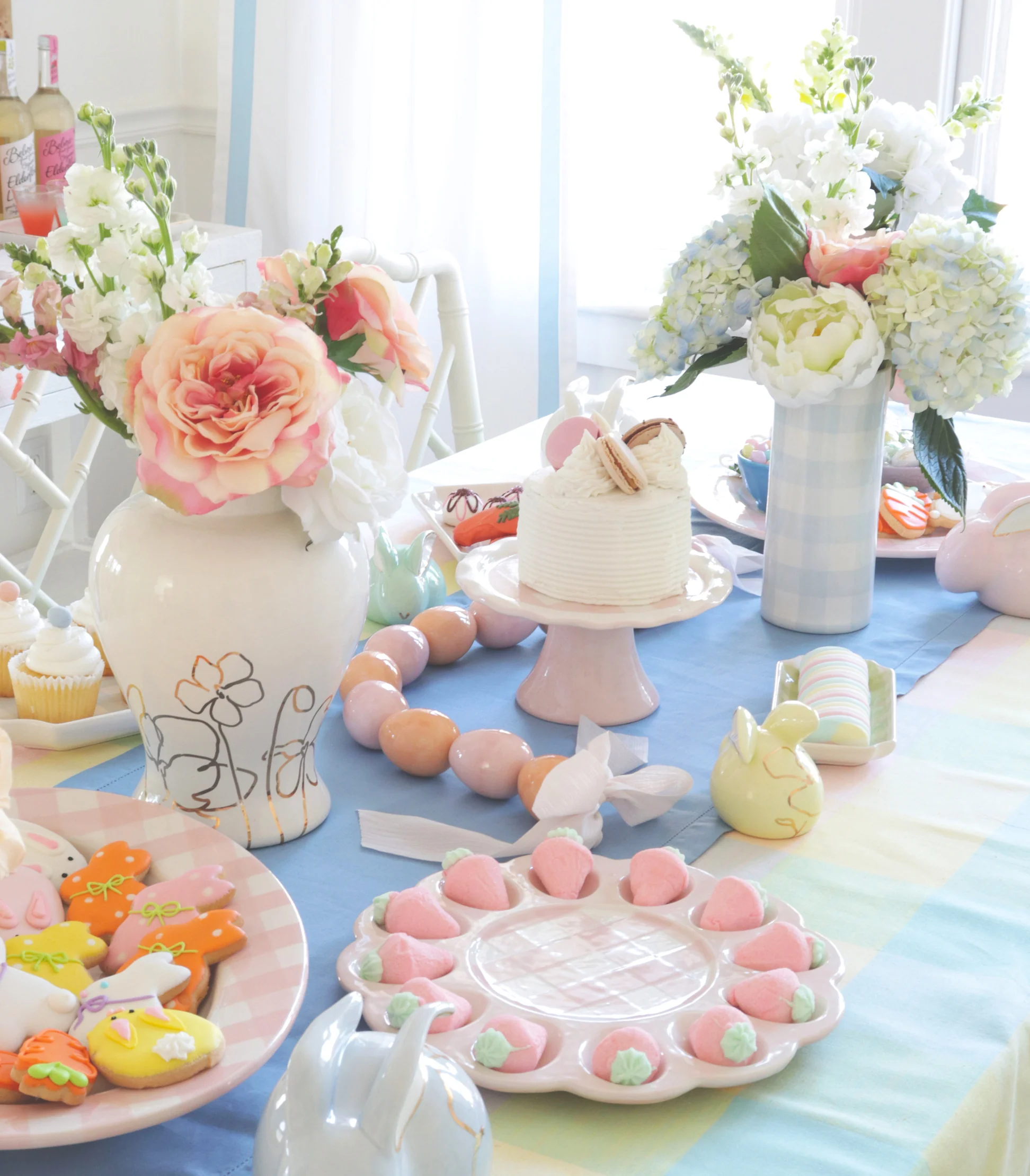 Gingham Column Vase - Image 21
