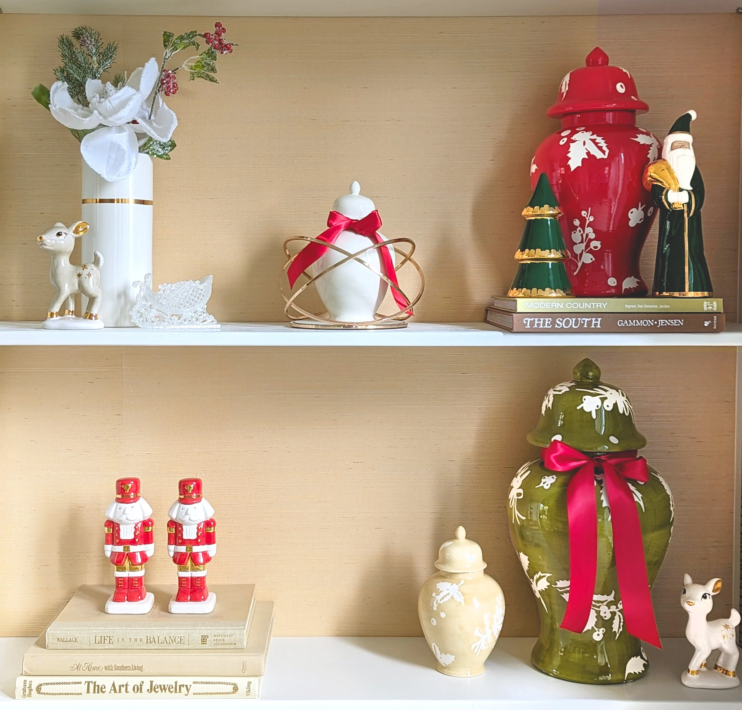 Holiday Red Nutcracker with 22K Gold Accents - Image 3