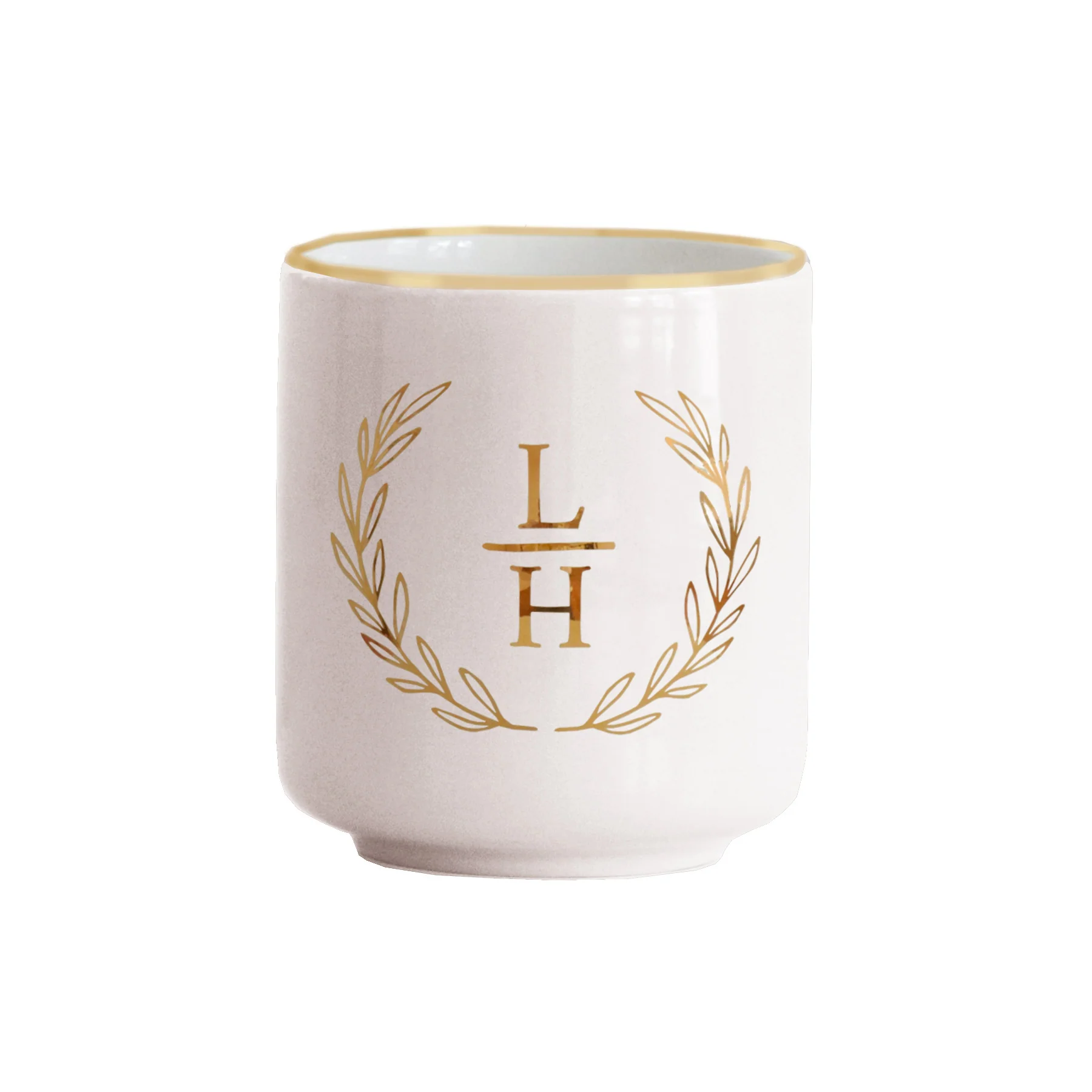 Laurel Monogram Vase - Image 12