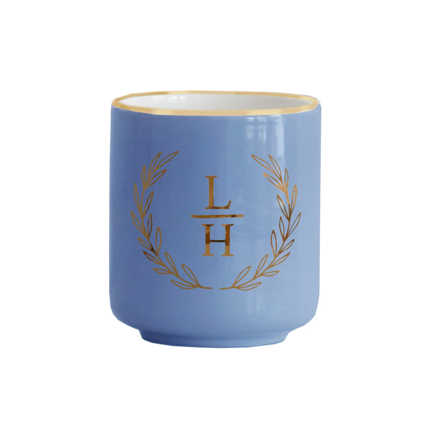 Laurel Monogram Vase - Image 8