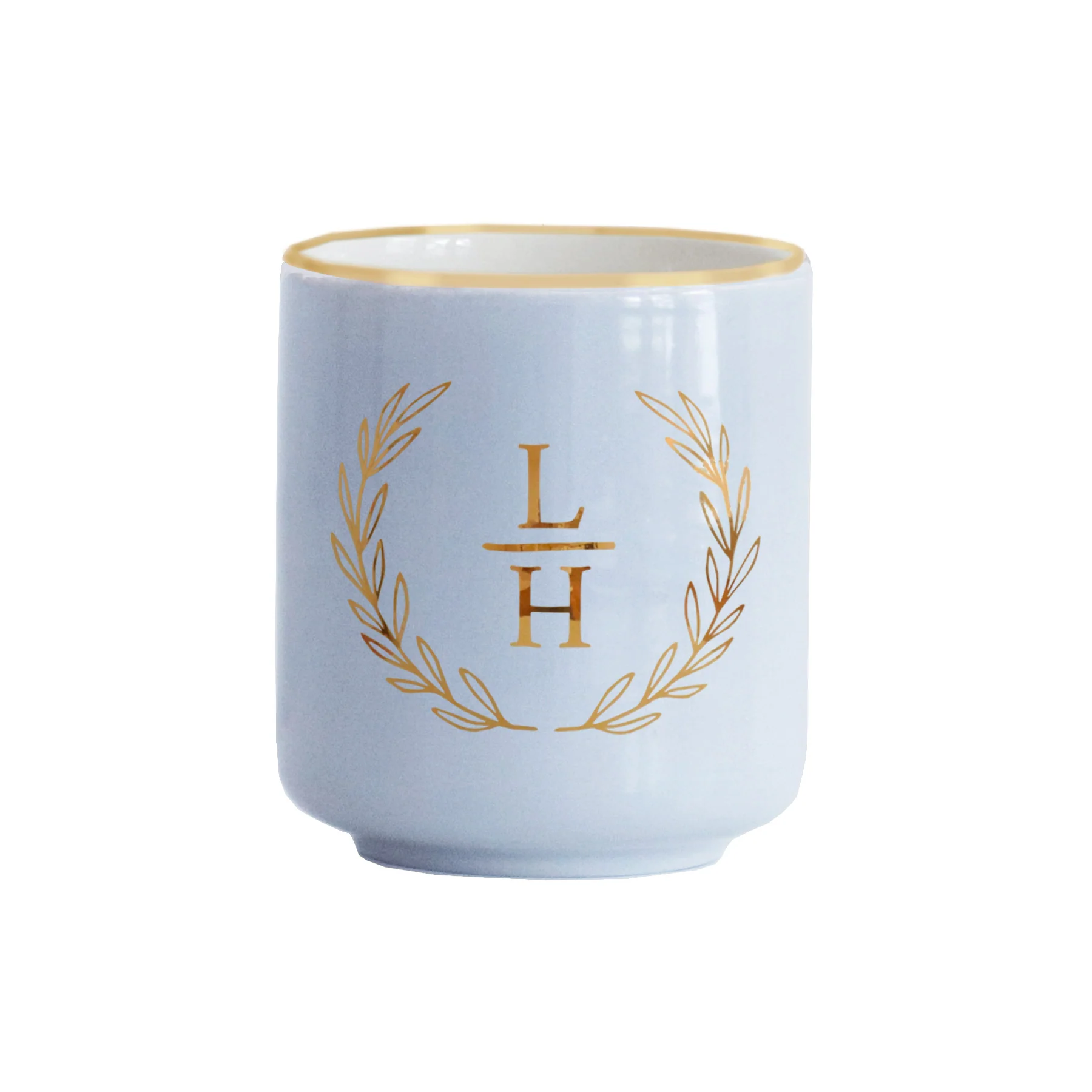 Laurel Monogram Vase - Image 9