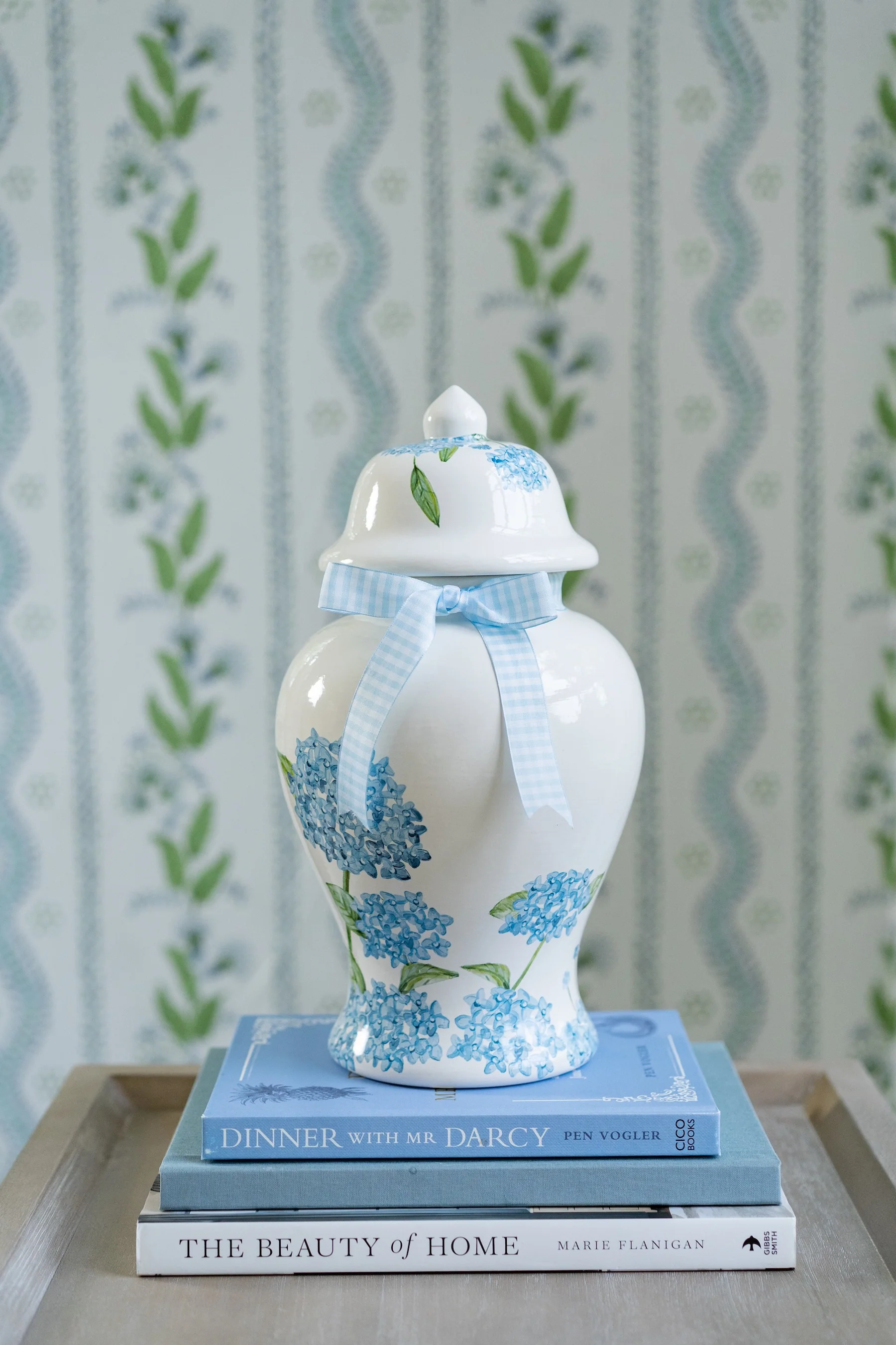 Lo Home x Chapple Chandler Ginger Jars with Hydrangea Accents - Image 12