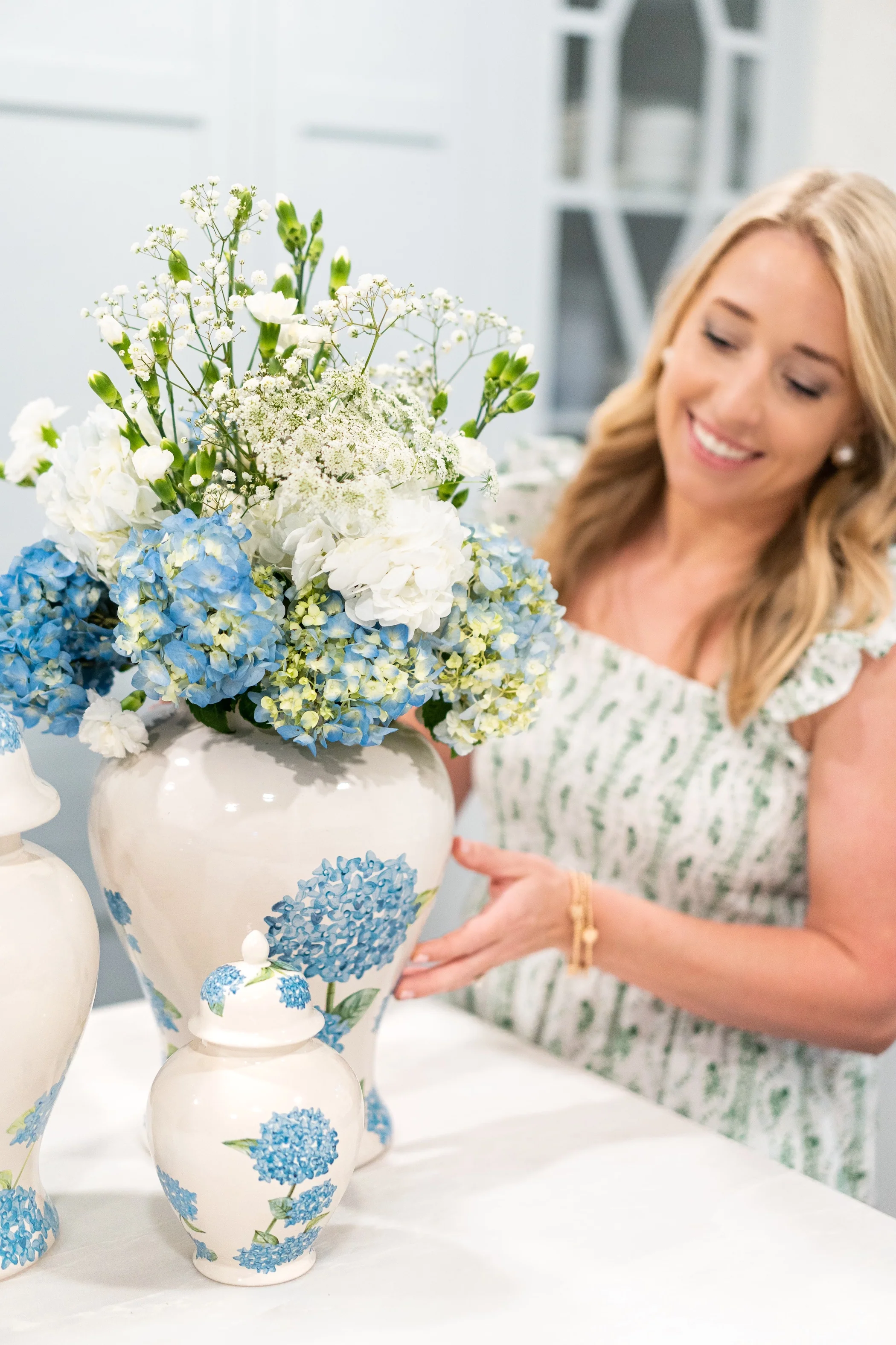 Lo Home x Chapple Chandler Ginger Jars with Hydrangea Accents - Image 13