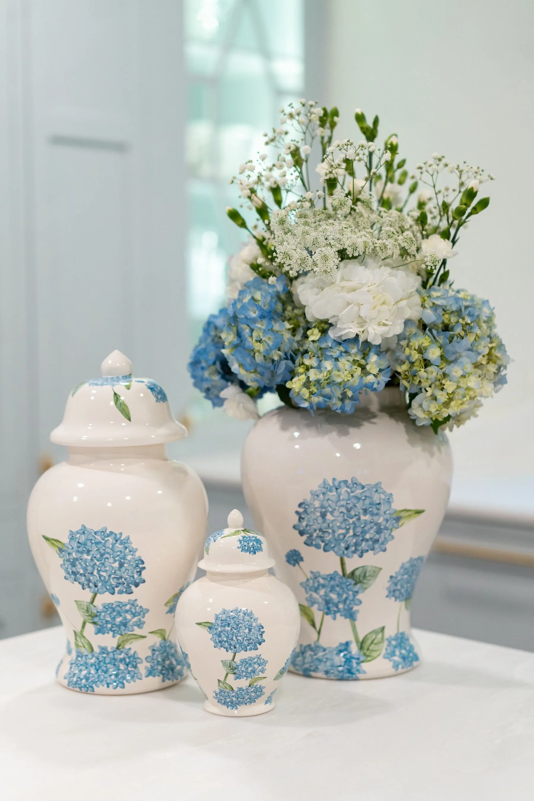 Lo Home x Chapple Chandler Ginger Jars with Hydrangea Accents - Image 14
