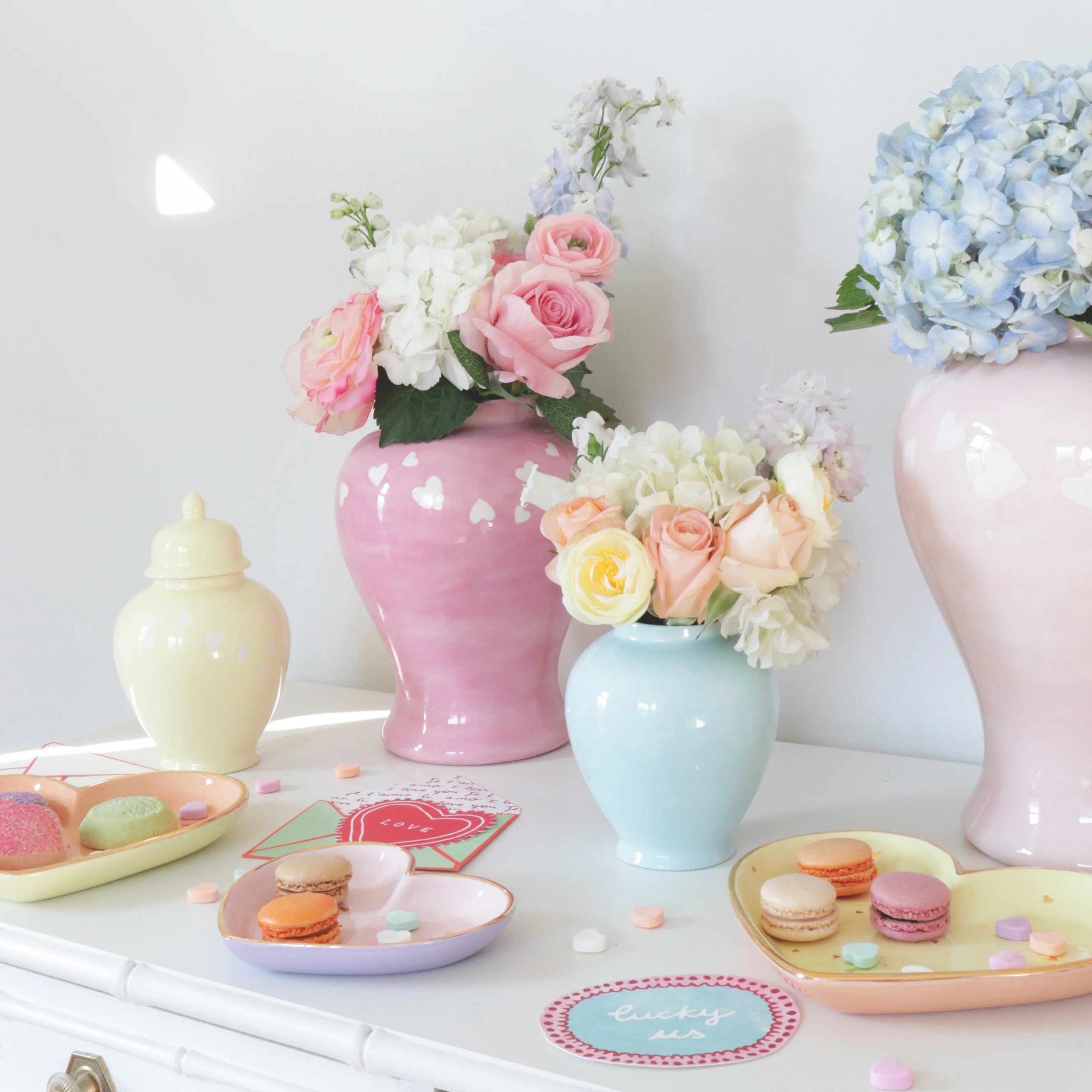 "Love is in the Air" Ginger Jars in Bubble Gum Pink - Image 11
