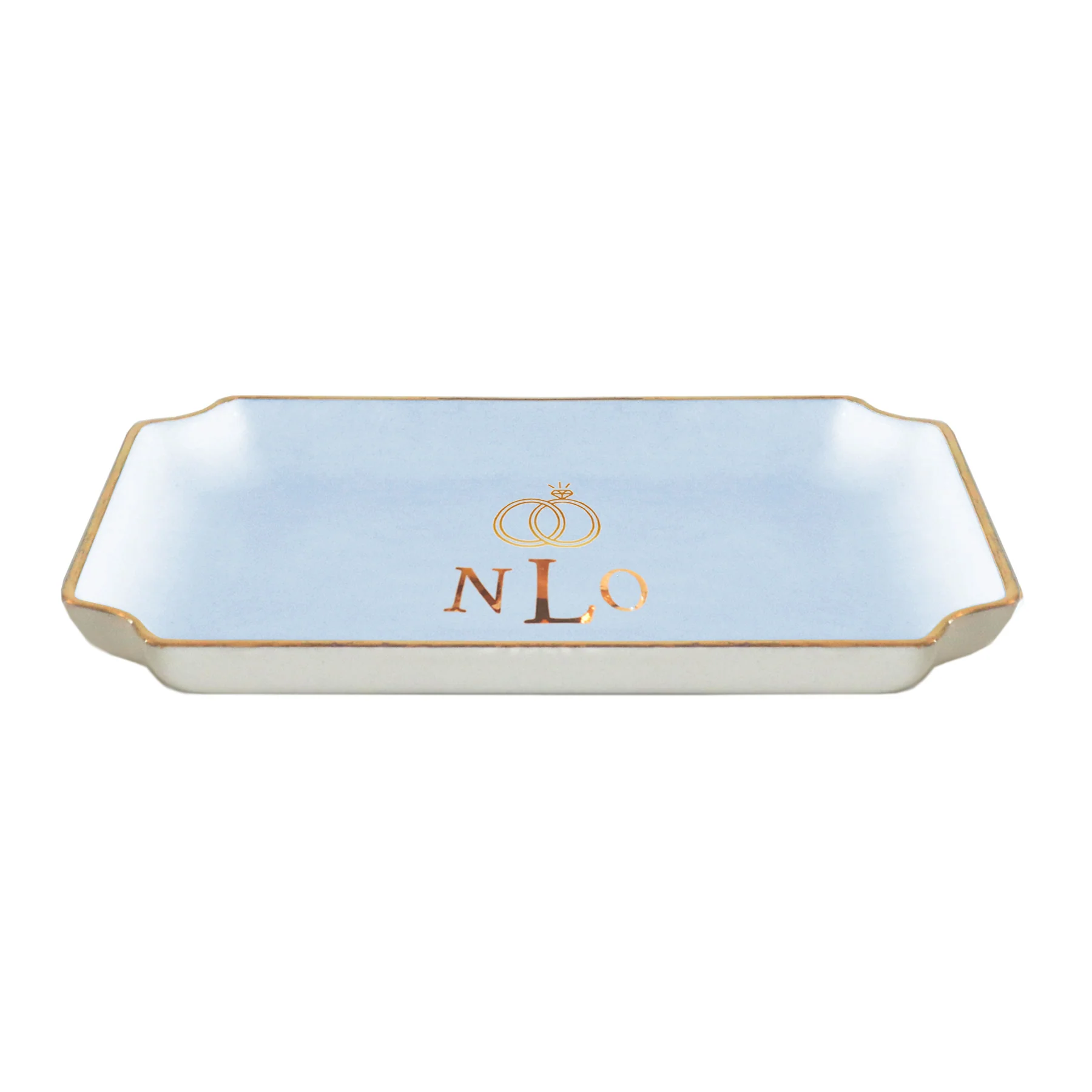 Wedding Keepsake Monogrammed Tray with Diamond Ring - Image 4